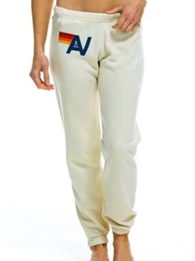 Aviator Nation Logo Sweatpants Vintage White Like New